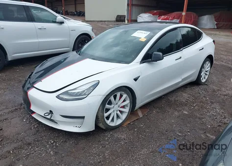 2018 Tesla Model 3 Long Range/Performance from USA, damaged, VIN 5YJ3E1EB3JF144367